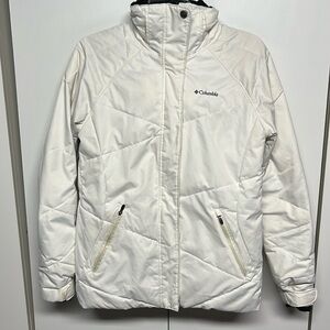 Columbia White Puffer Coat, Jacket